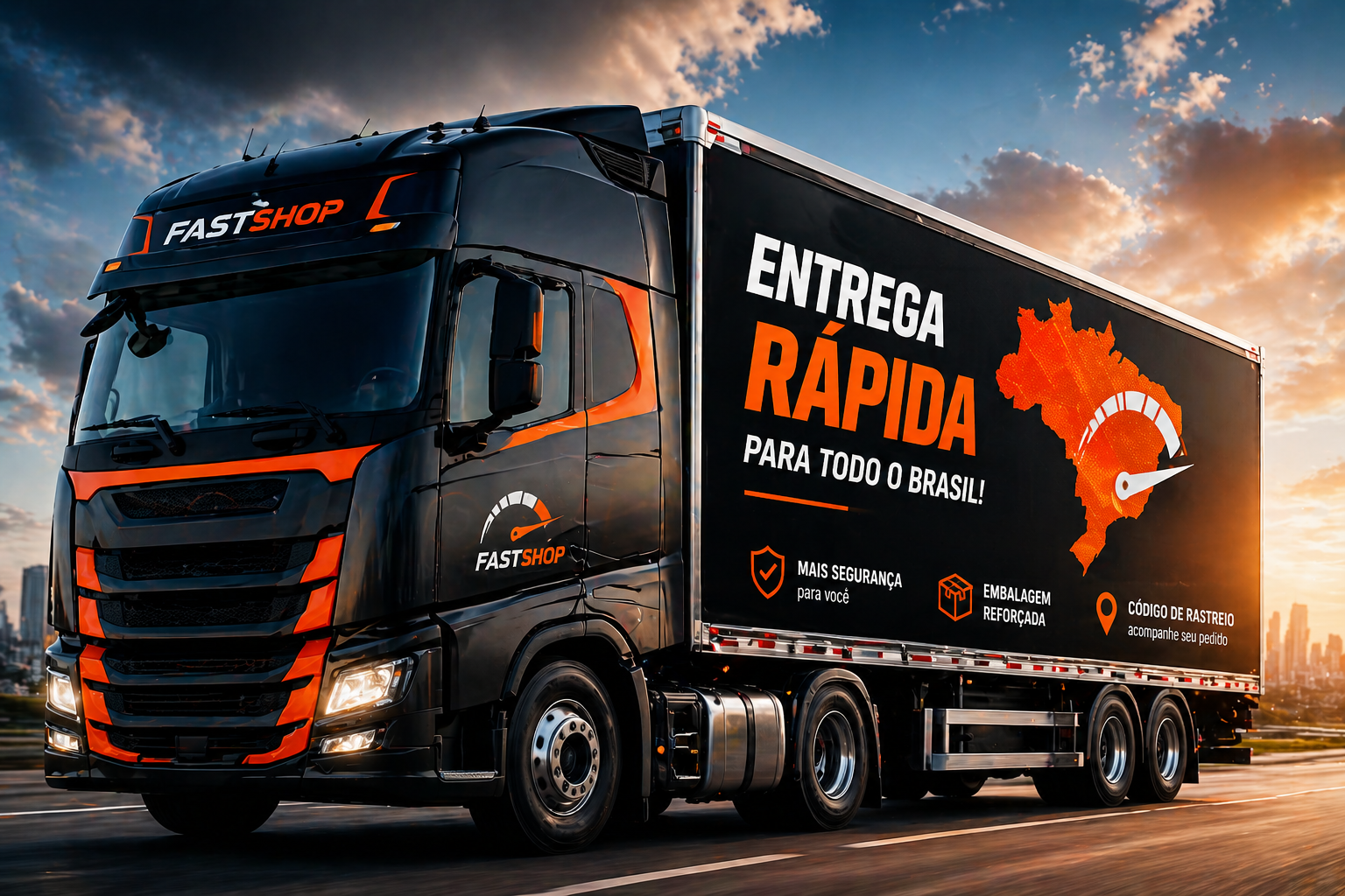 Entrega rápida para todo o Brasil